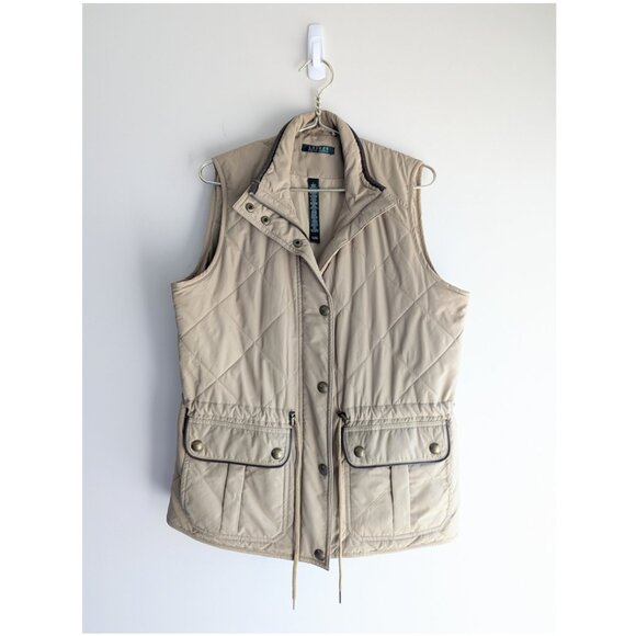 Vintage Ralph Lauren Quilted Utility Vest - Picture 1 of 9